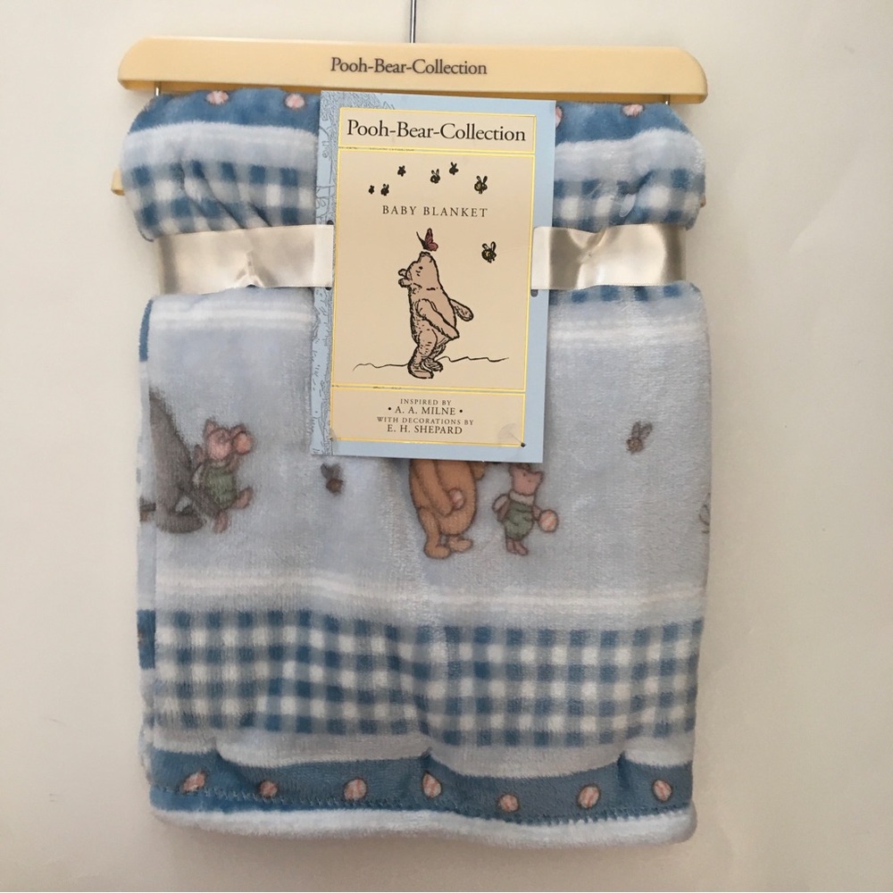 NEW Baby Blanket Lightweight Winnie the Pooh Sports | Pooh Bear Collection